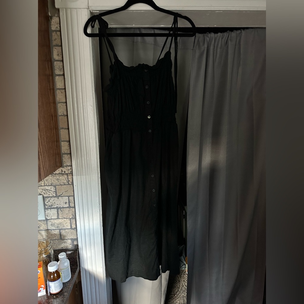 Black knee length dress. xxl